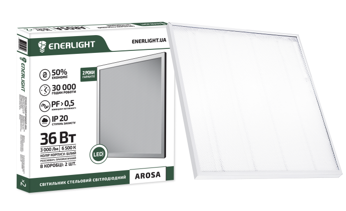 Світлодіодна панель ENERLIGHT AROSA 36Вт 6500К